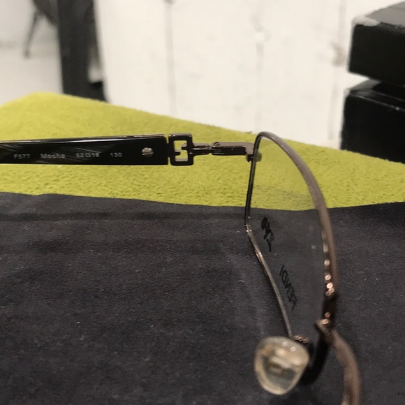 Fendi tailored style shiny bronze glasses main image 5